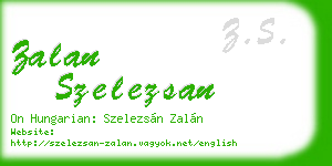 zalan szelezsan business card